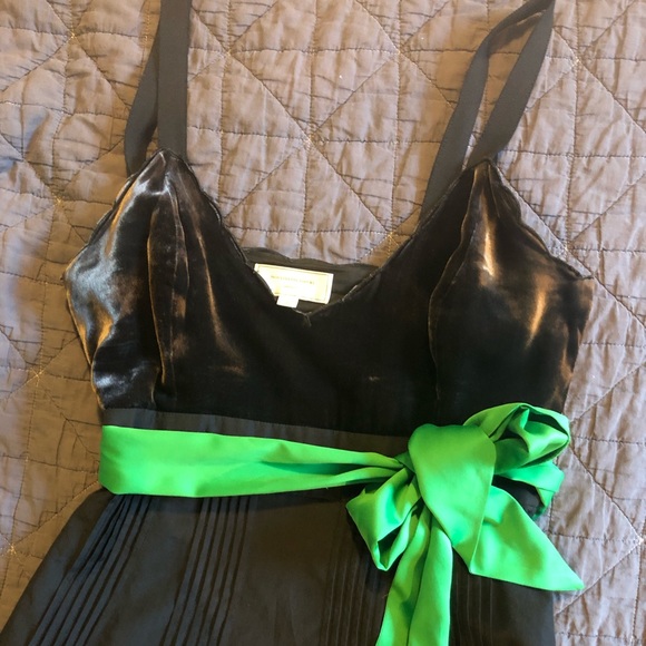 Anthropologie / Moulinette Soeurs Black A-Line Dress with Velvent Bodice Sz 2 - Picture 3 of 10